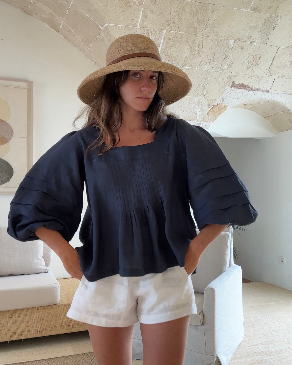 Mar Blouse Blue