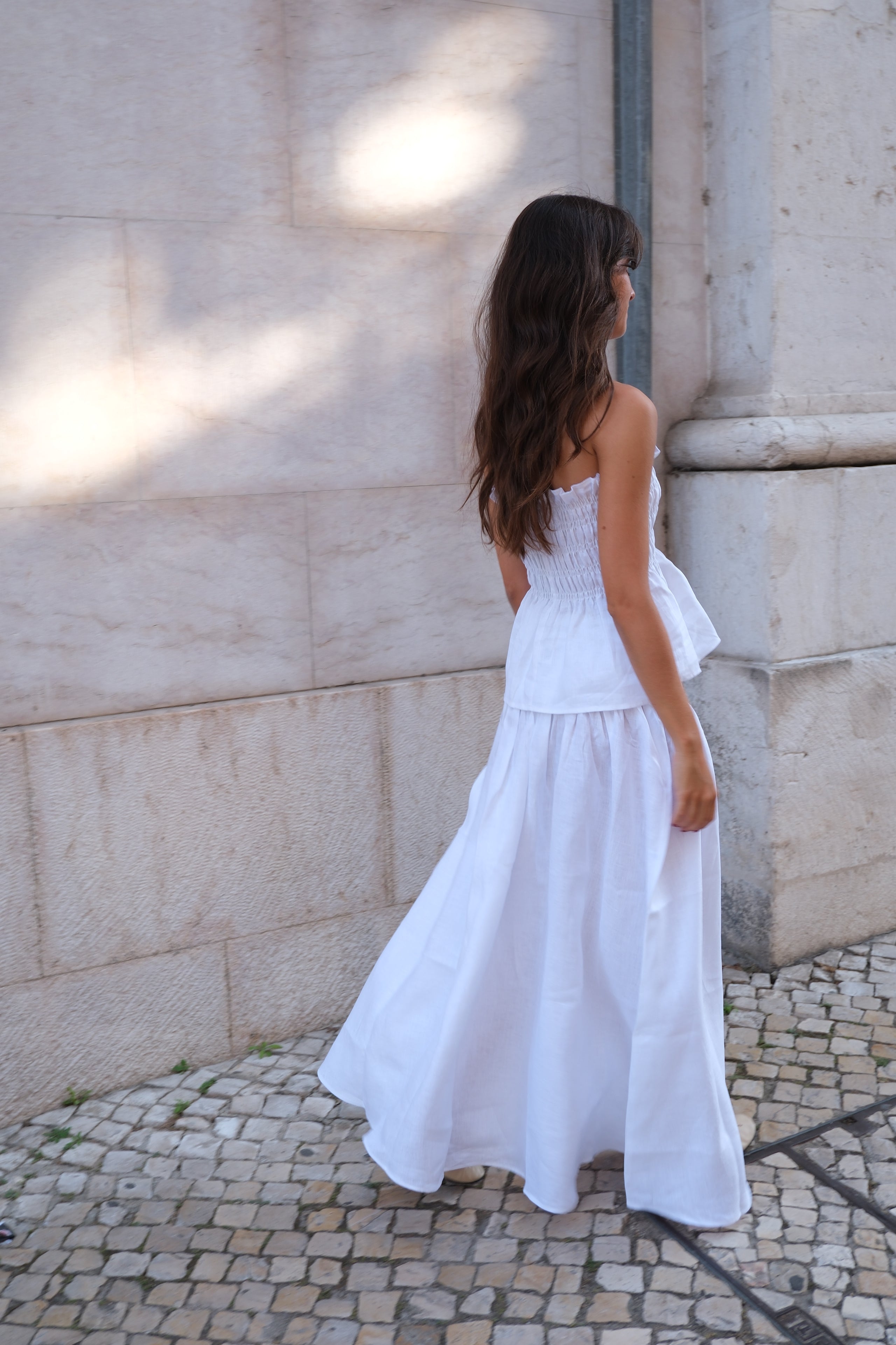 Feli Linen Top – Strapless Linen Top for Women | Rouri