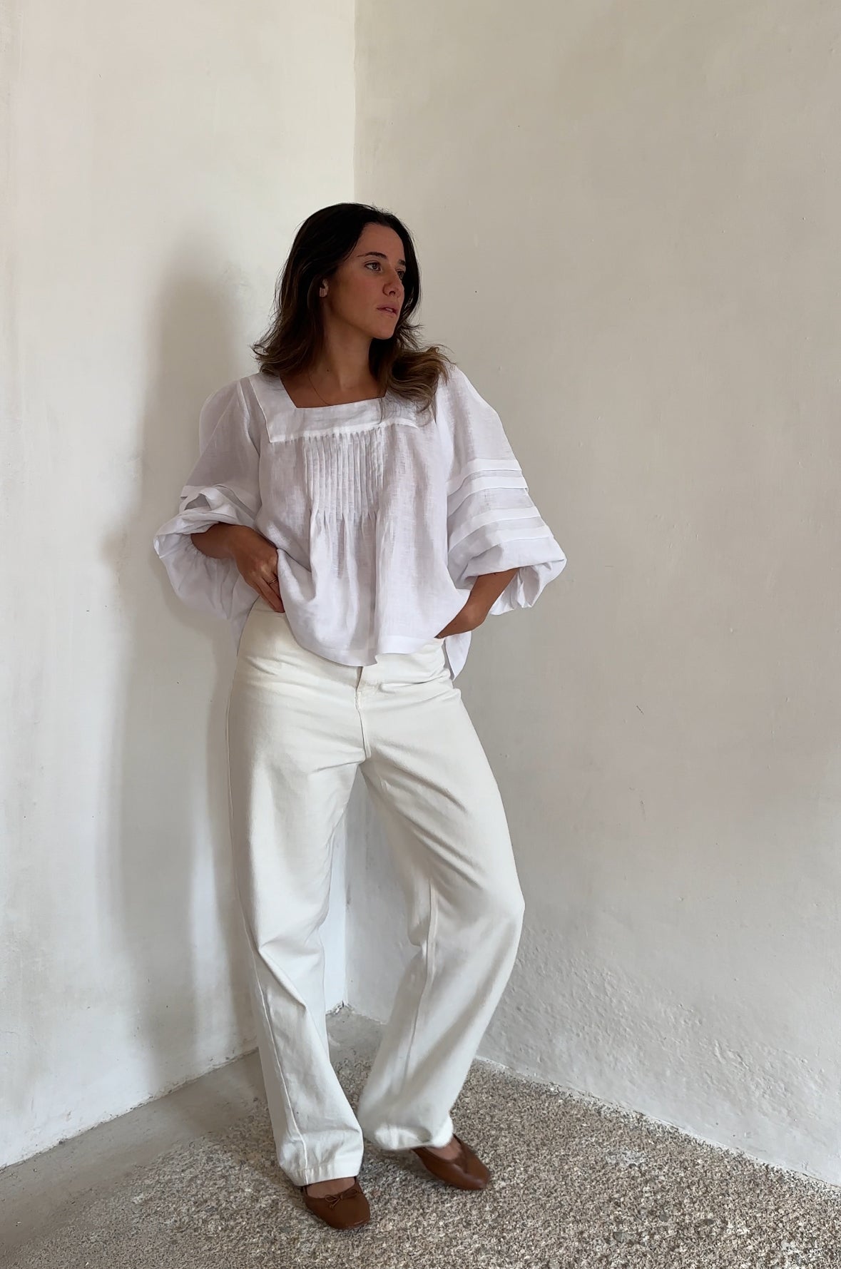 pantalon elegante de lino 